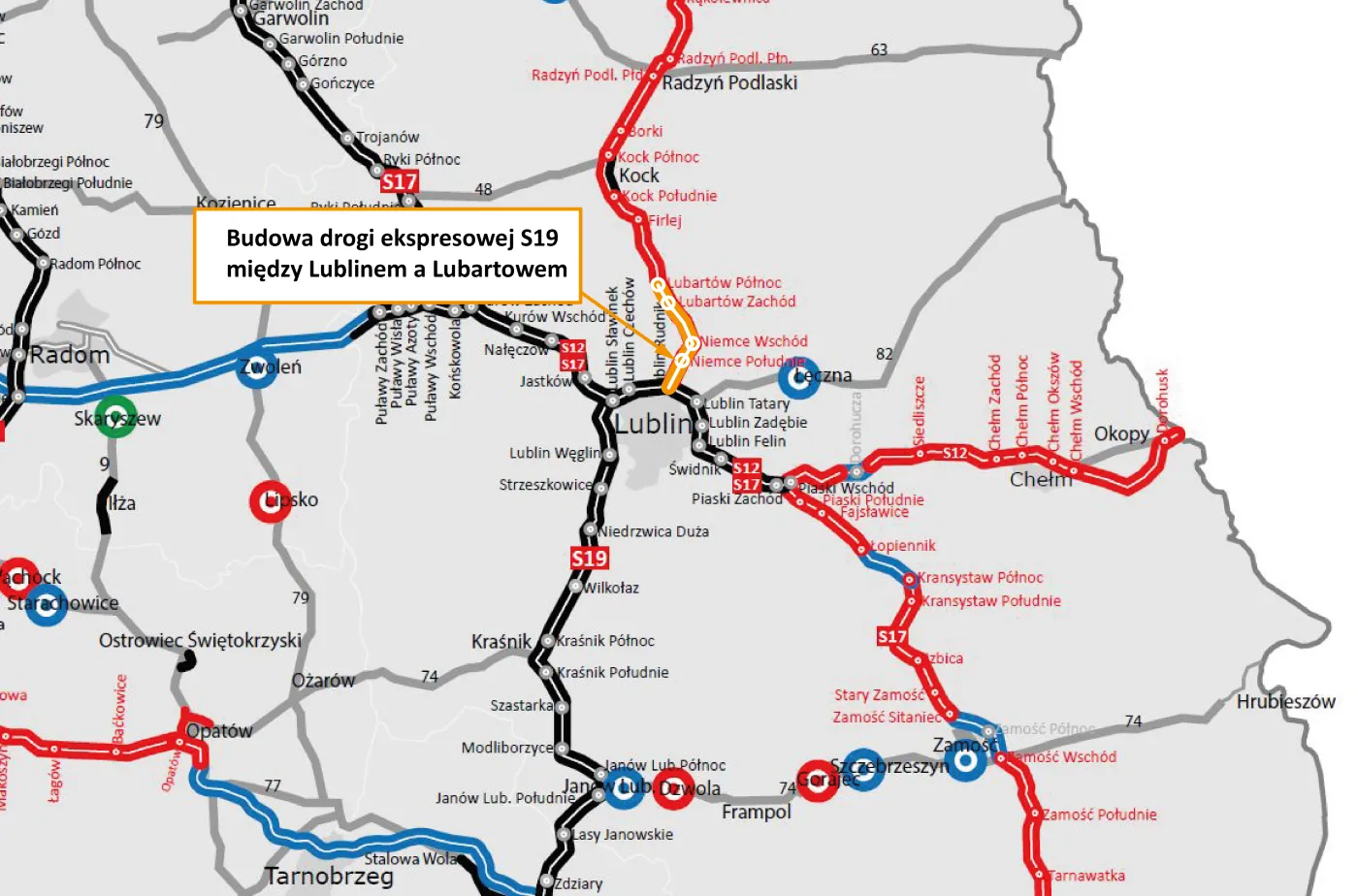 Budowa drogi ekspresowej S19 między Lublinem a Lubartowem