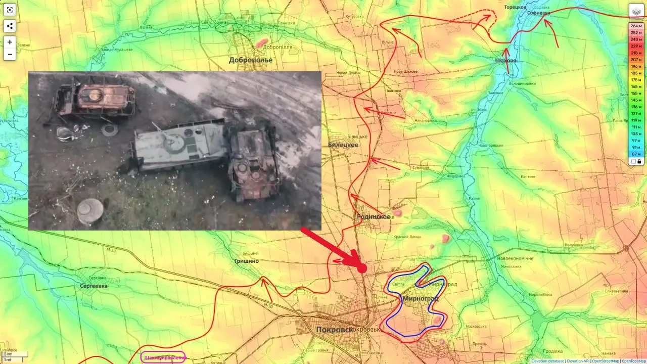 Cmentarzysko pojazdów! Ukraińskie kolumny zniszczone wokół okrążonego miasta.