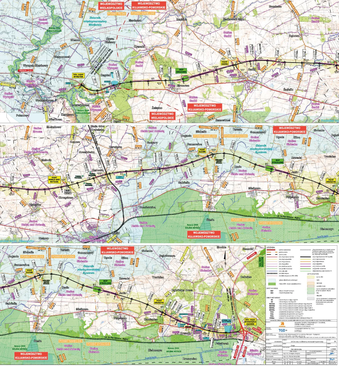 Przetarg na odcinek Nakło nad Notecią - Bydgoszcz Zachód - plan
