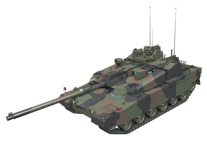 Na wizulaizacjach czołgów K2PL widoczny jest system KAPS-2