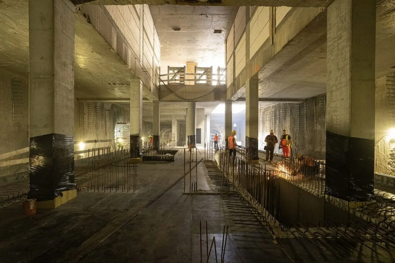 Budowa linii M2 lipiec 2025; fot. Metro Warszawskie M. Czerski