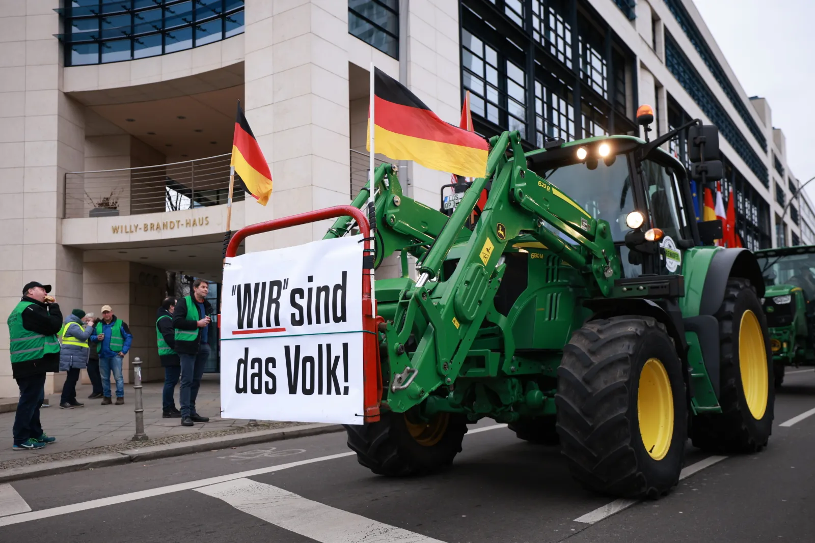 Protesty rolników w Berlinie. 