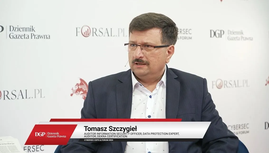 Cyberbezpieczeństwo firm: wyzwania i strategie - rozmowa z Tomaszem Szczygieł z firmy Dekra podczas CYBERSEC CEE EXPO & FORUM 2024