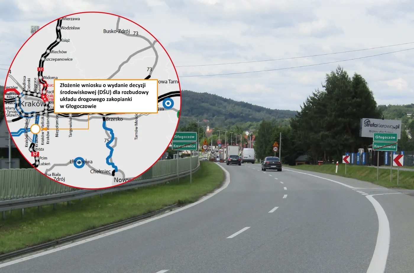 Zakopianka do rozbudowy. Co i kiedy się zmieni? [MAPA]