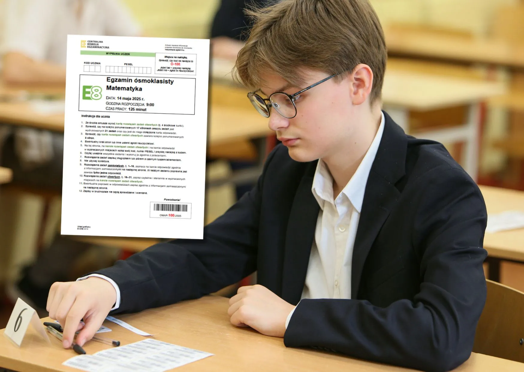 Egzamin ósmoklasisty 2026. Matematyka. Tu znajdziesz arkusze CKE