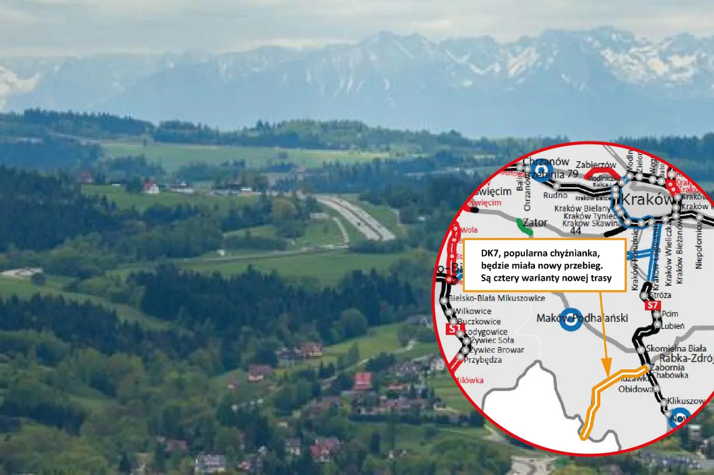 Nowa droga do granicy ze Słowacją. Są cztery warianty przebiegu [MAPA]