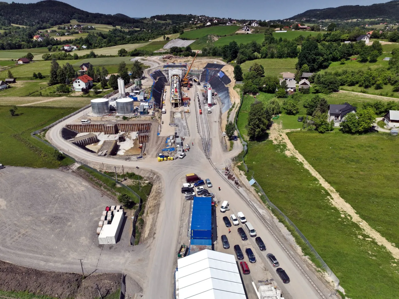 Tunel pod Pisarzową koło Limanowej, miejsce pracy TBM "Jadwiga"