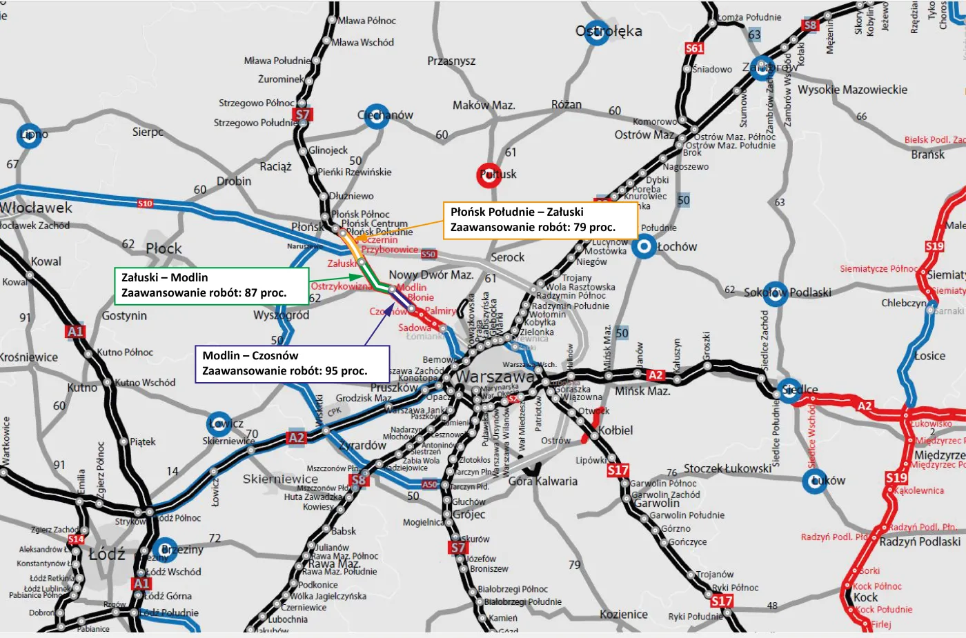 Północny odcinek drogi ekspresowej S7 (Płońsk Południe - Czosnów)