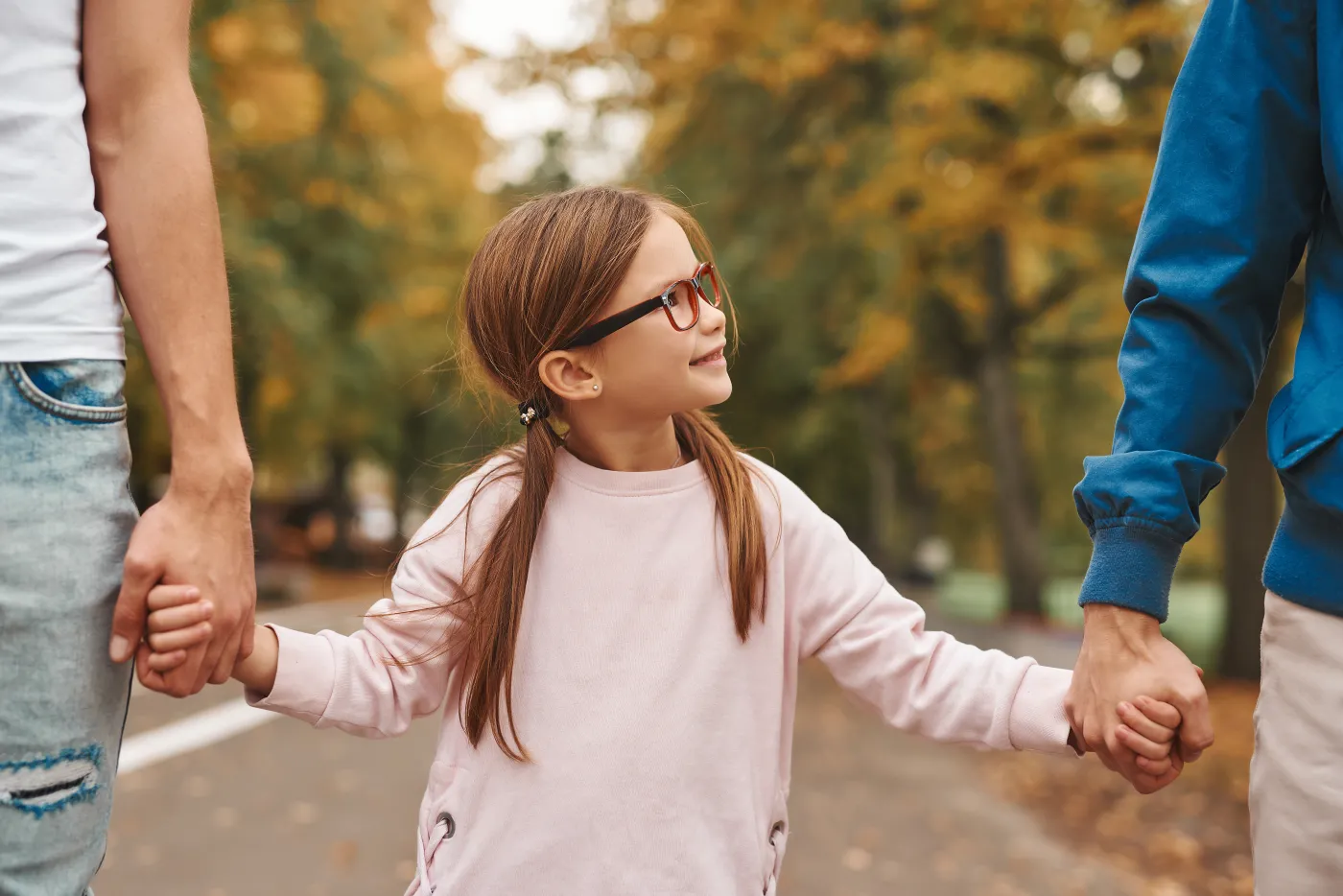 rodzina, spacer, dziecko, partner, nieformalny związek, partnerski