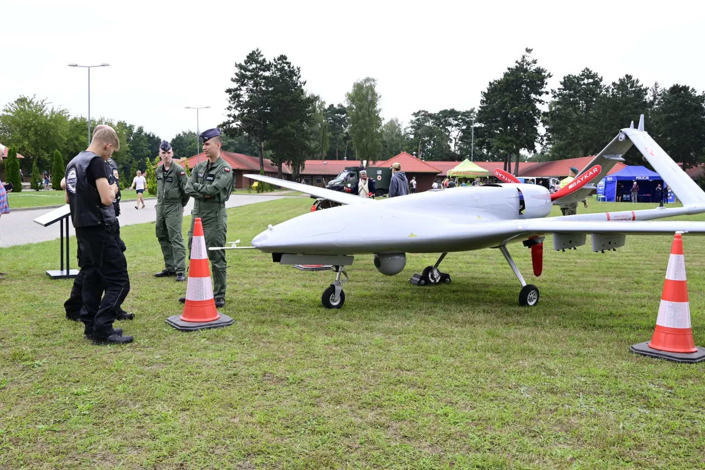 Służący w polskich Siłach Powietrznych turecki dron TB2 Bayraktar.