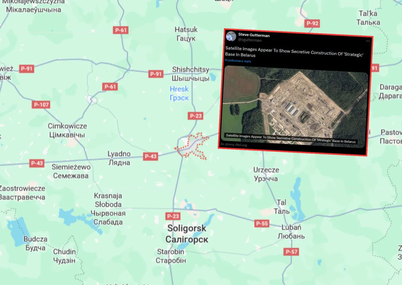 Rosja coś knuje. Satelita ujawnił niepokojące zdjęcia z Białorusi