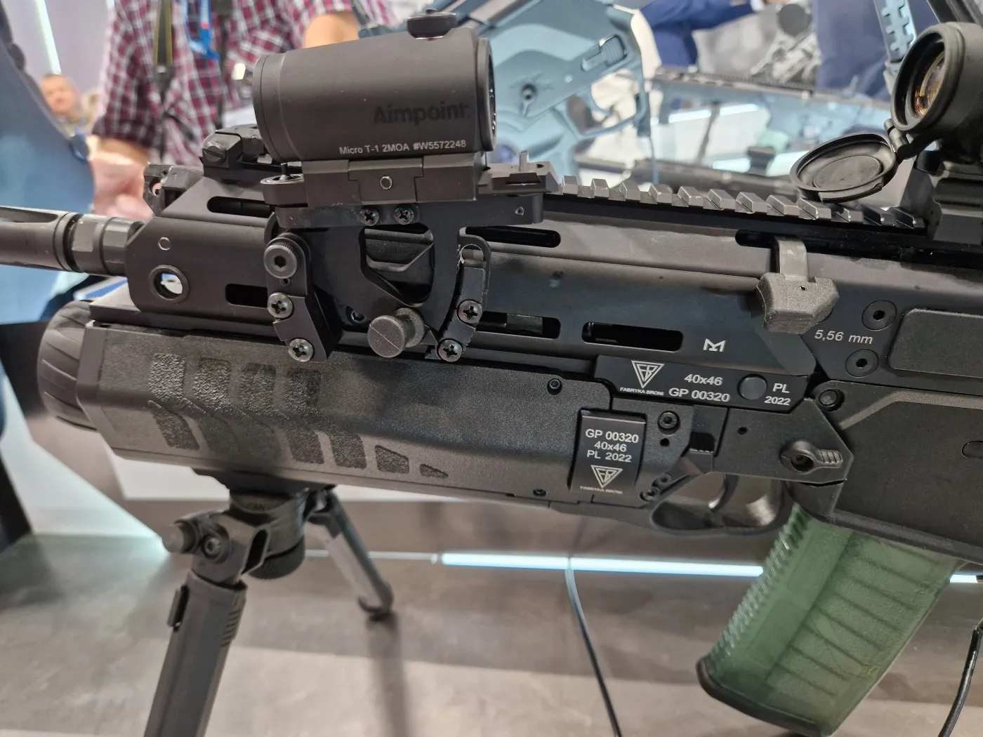 Granatnik podwieszany GP-40 zaprezentowany w trakcie targów MSPO 2024.