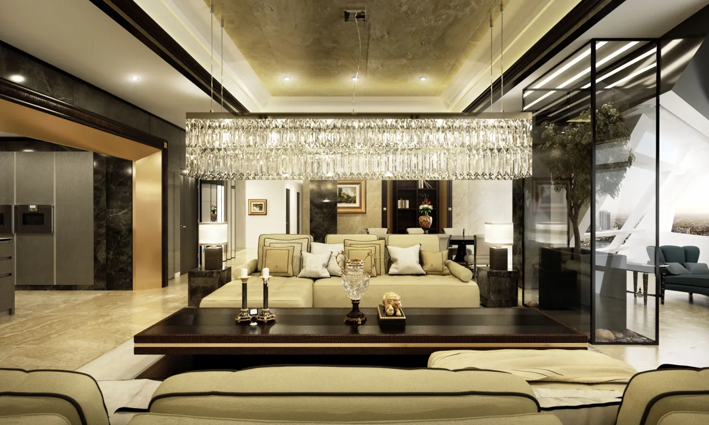 Złota 44: wizualizacje apartamentów w "Szklanym Żaglu" (zdjęcia)