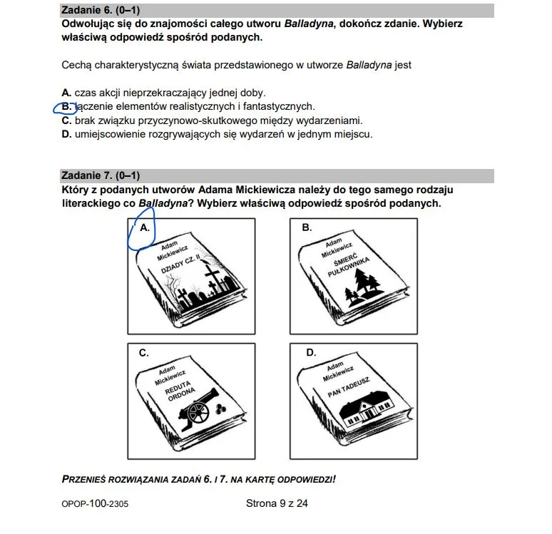 Egzamin ósmoklasisty z polskiego: Oto arkusz CKE i odpowiedzi – strona 9