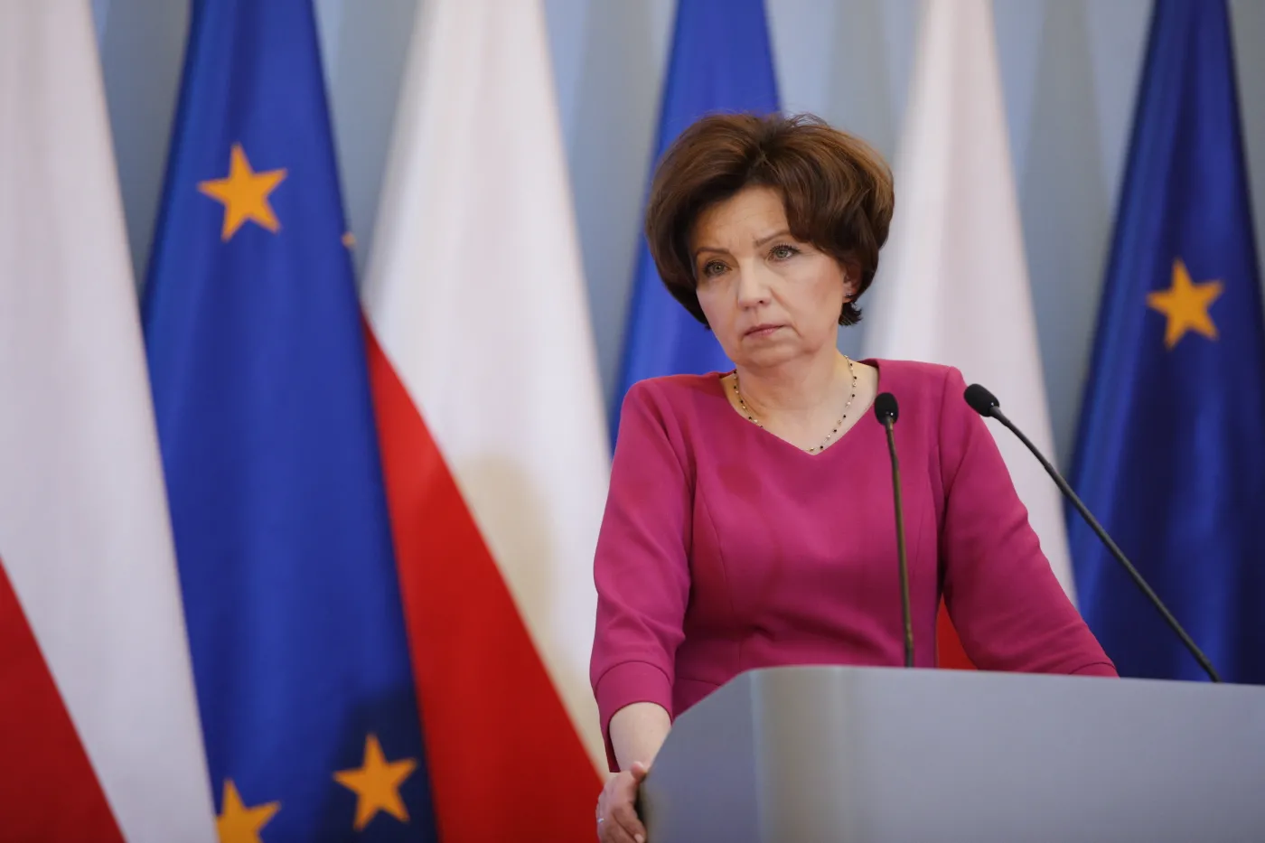 04.04.2023 Warszawa, minister rodziny i polityki spolecznej Marlena Maląg
