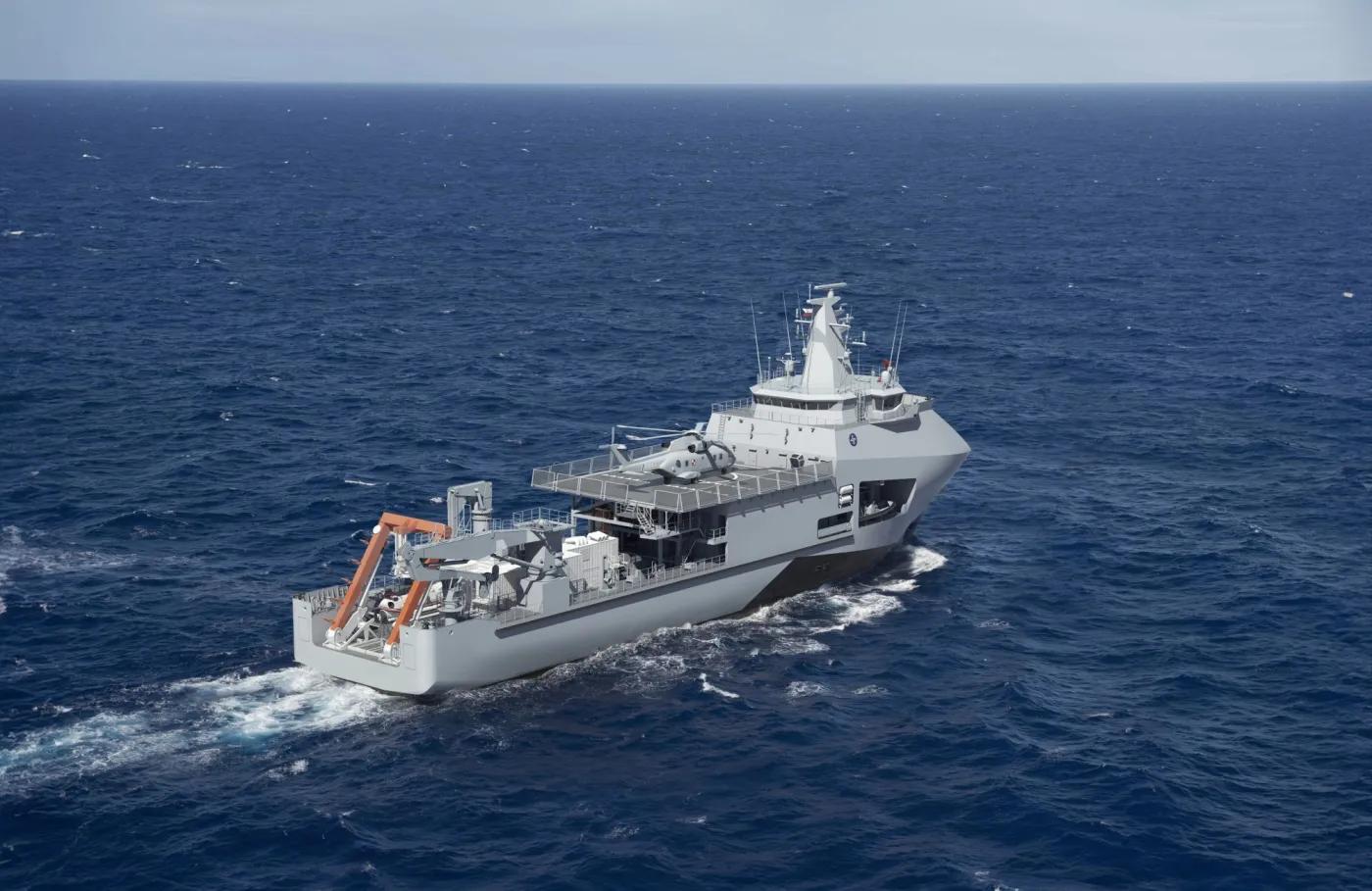 Okręt ratowniczy ma służyć do zabezpieczenia działań okrętów podwodnych.