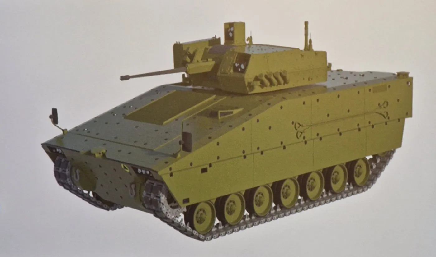 Najnowsza, pochodząca z maja 2024 roku wizja PGZ przedstawiająca ciężki BWP.