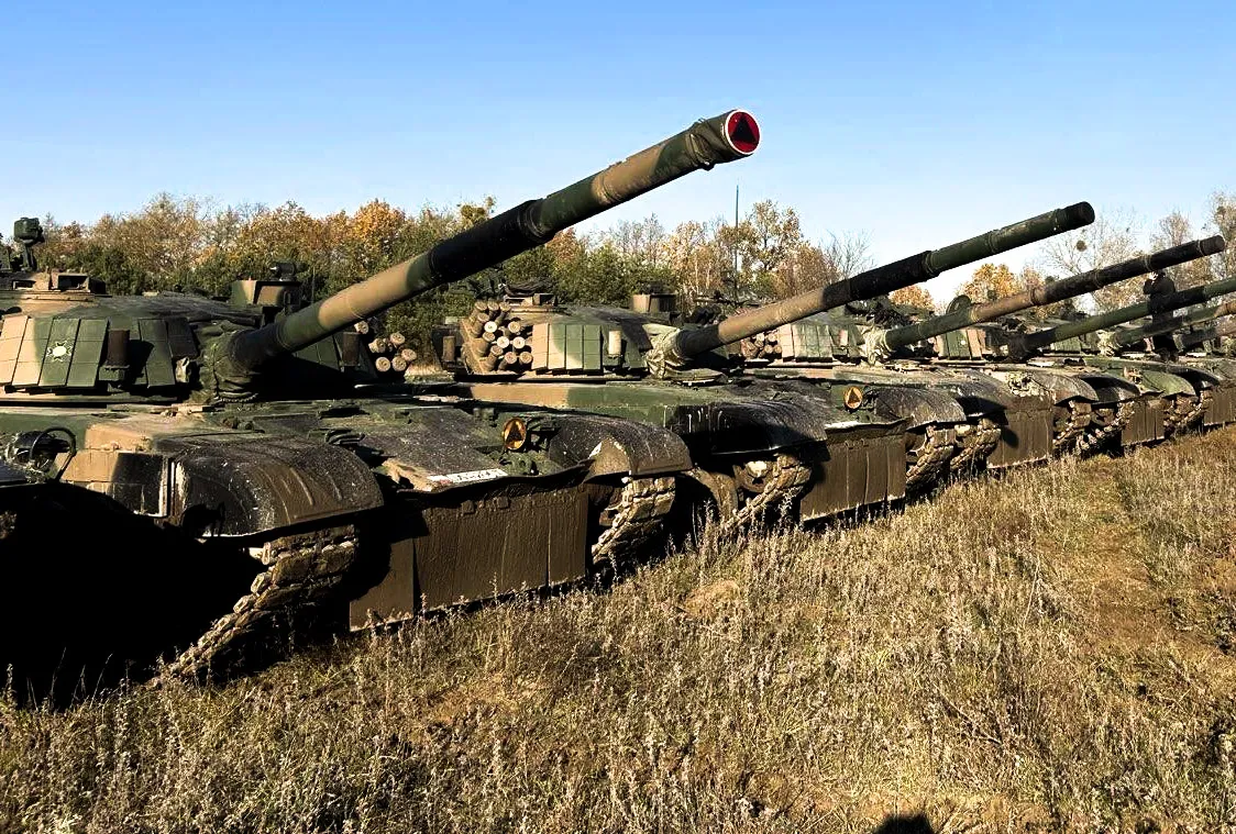 Należące do 9. Braniewskiej Brygady Kawalerii Pancernej czołgi PT-91 Twardy.