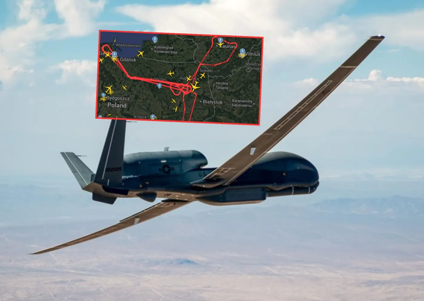 Potężny dron wleciał do Polski o świcie. Rosjanie się przed nim nie ukryją