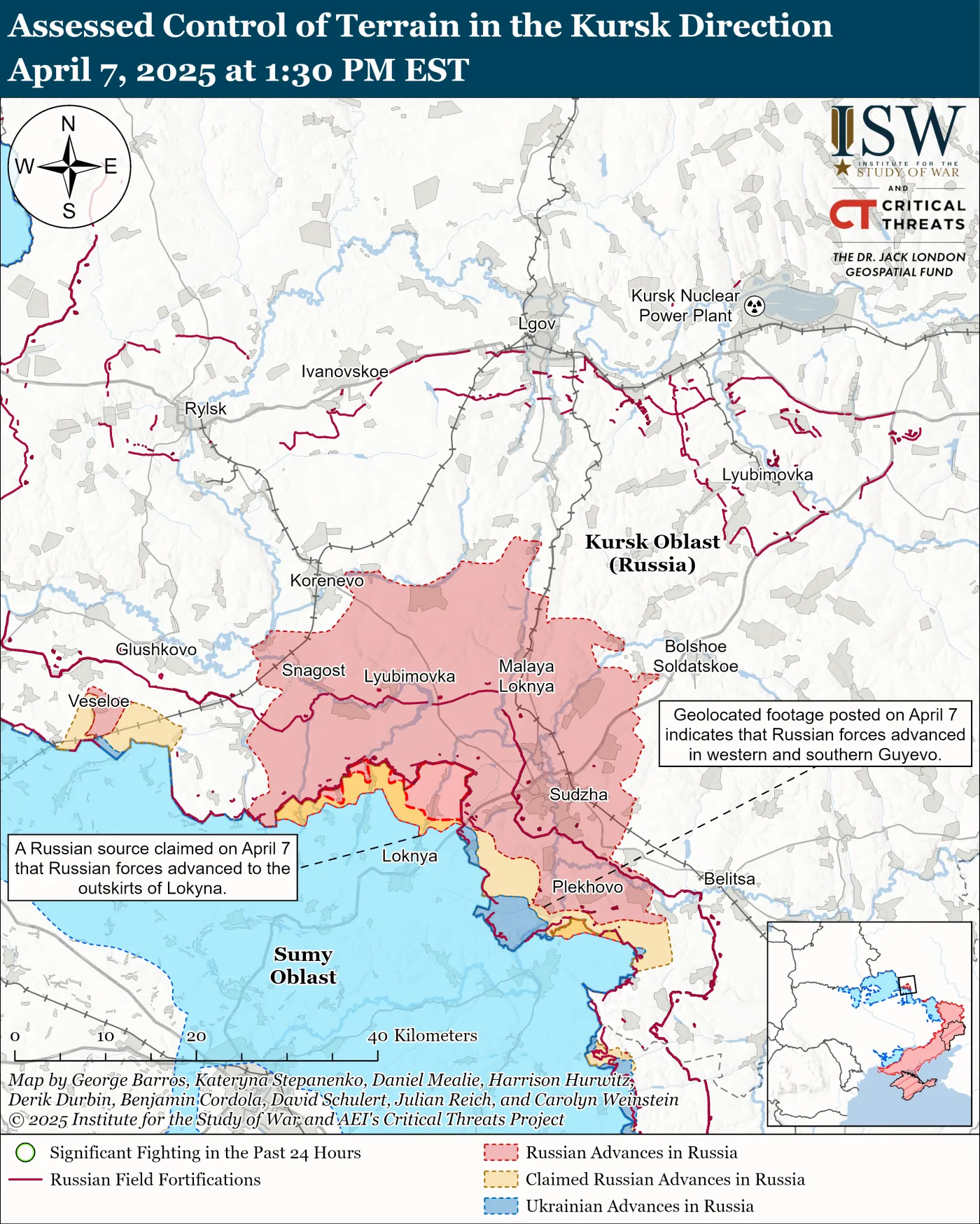 Sytuacja militarna na pograniczu obwodów sumskiego (Ukraina) i kurskiego (Rosja)