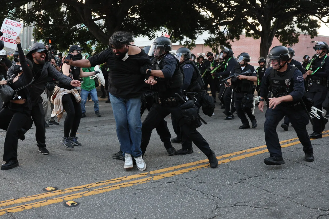 National Guard deployed by President Trump as anti-ICE protests continue in Los Angeles