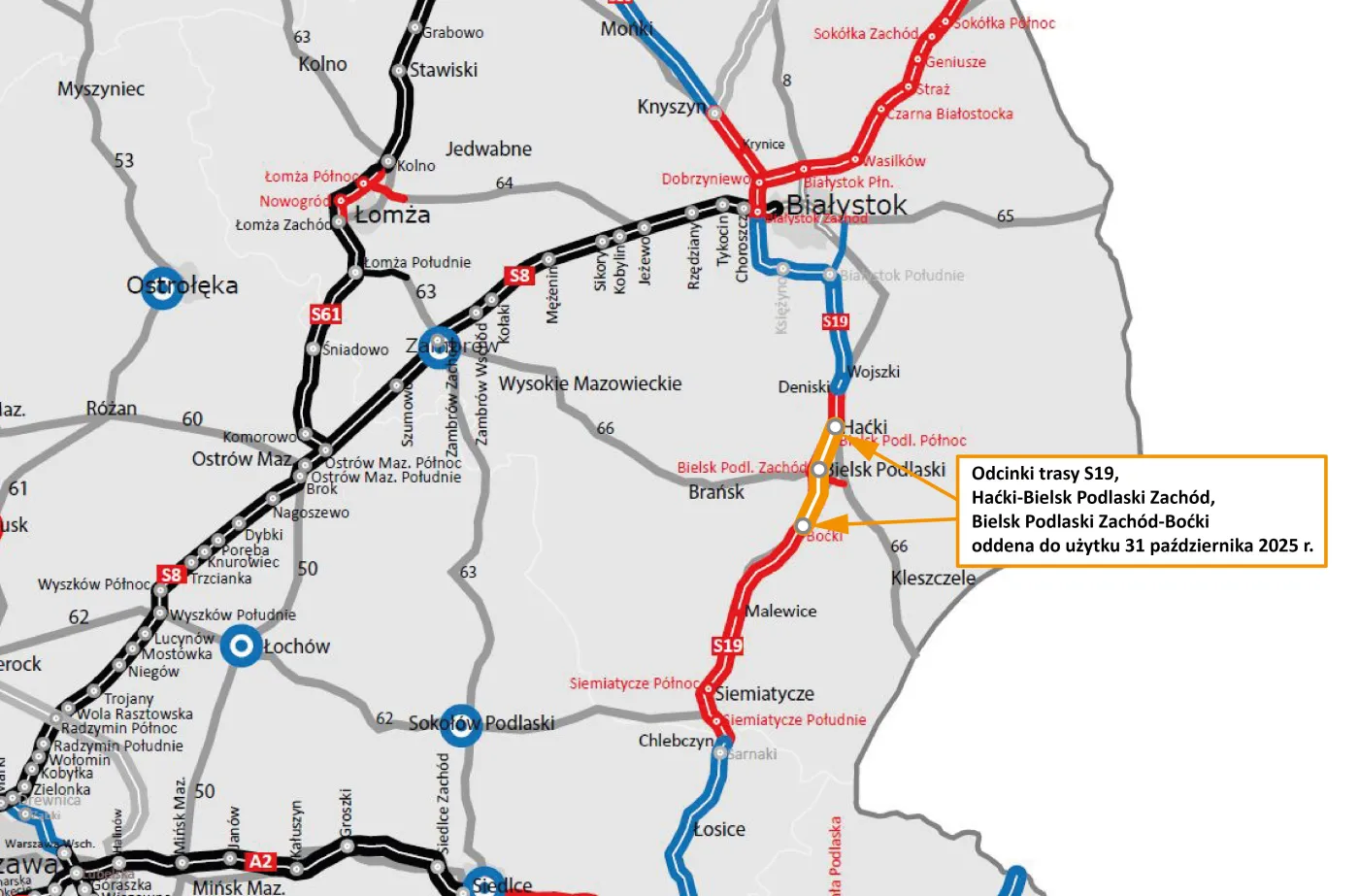 S19 odcinki Haćki-Bielsk Podlaski Zachód oraz Bielsk Podlaski Zachód-Boćki.jpg
