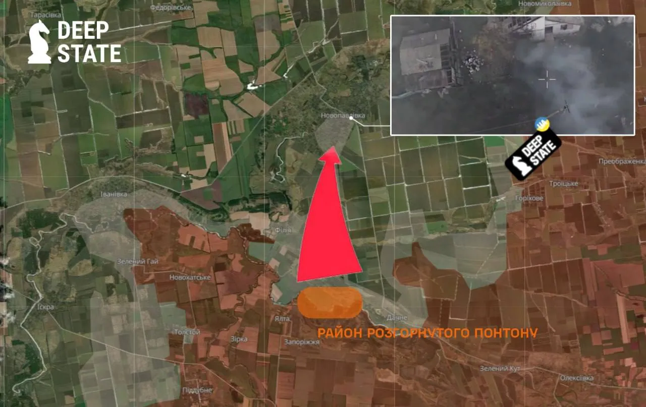 Błyskawiczne zajęcie części Nowopawłowki potwierdził także ukraiński DeepState.