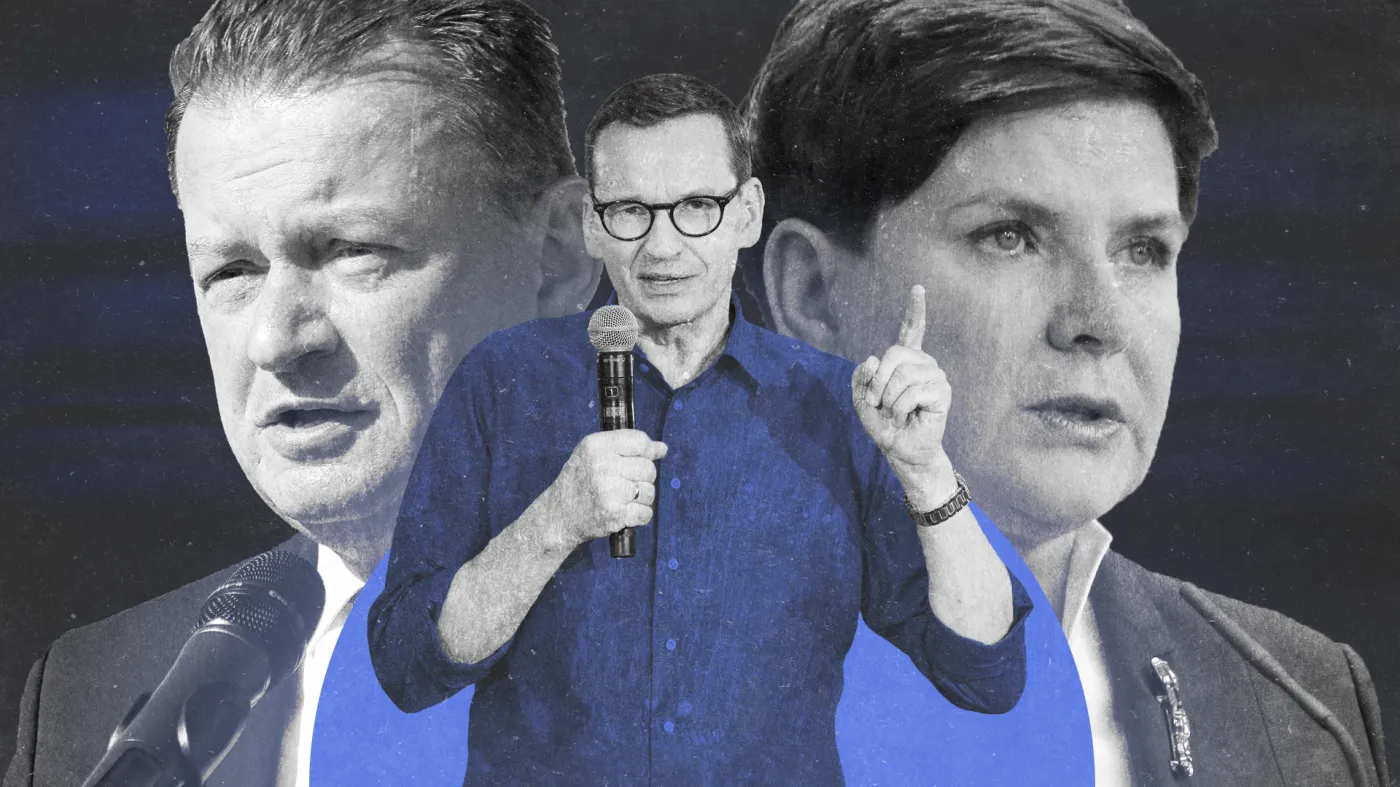 Sondaż - PiS - Prawo i Sprawiedliwość - Mariusz Błaszczak - Mateusz Morawiecki - Beata Szydło