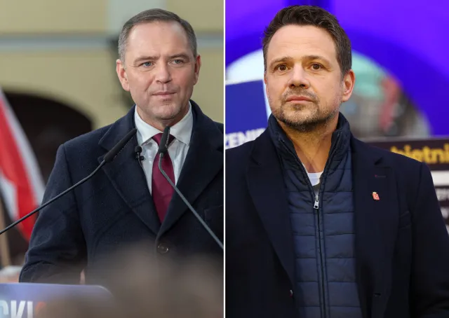 Pączki kontra drożdżówki. Trzaskowski i Nawrocki ruszyli do walki o głosy