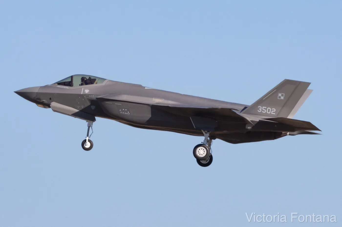 Pierwszym F-35A Sił Powietrznych, który wzniósł się w powietrze, jest ten o numerze 3502.