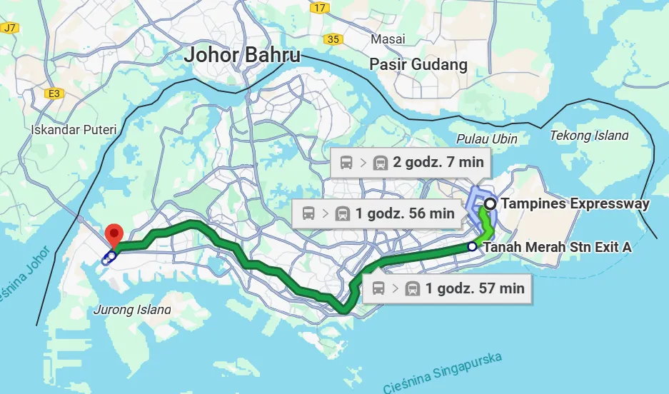 Singapur to niewielkie państwo. Przejazd z jednego krańca na drugi zajmuje ok. 2 godzin.