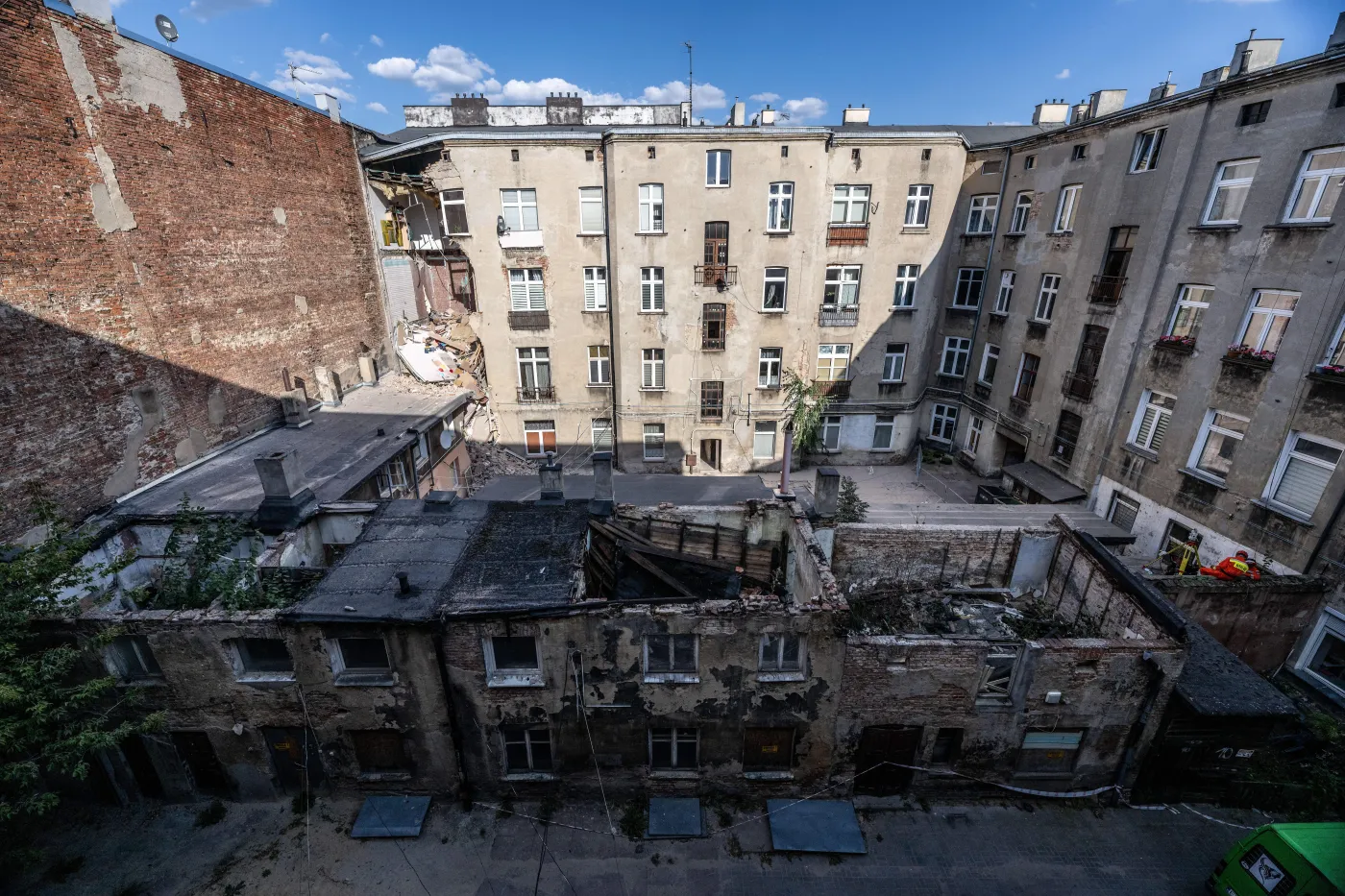 miejsce katastrofy budowlanej