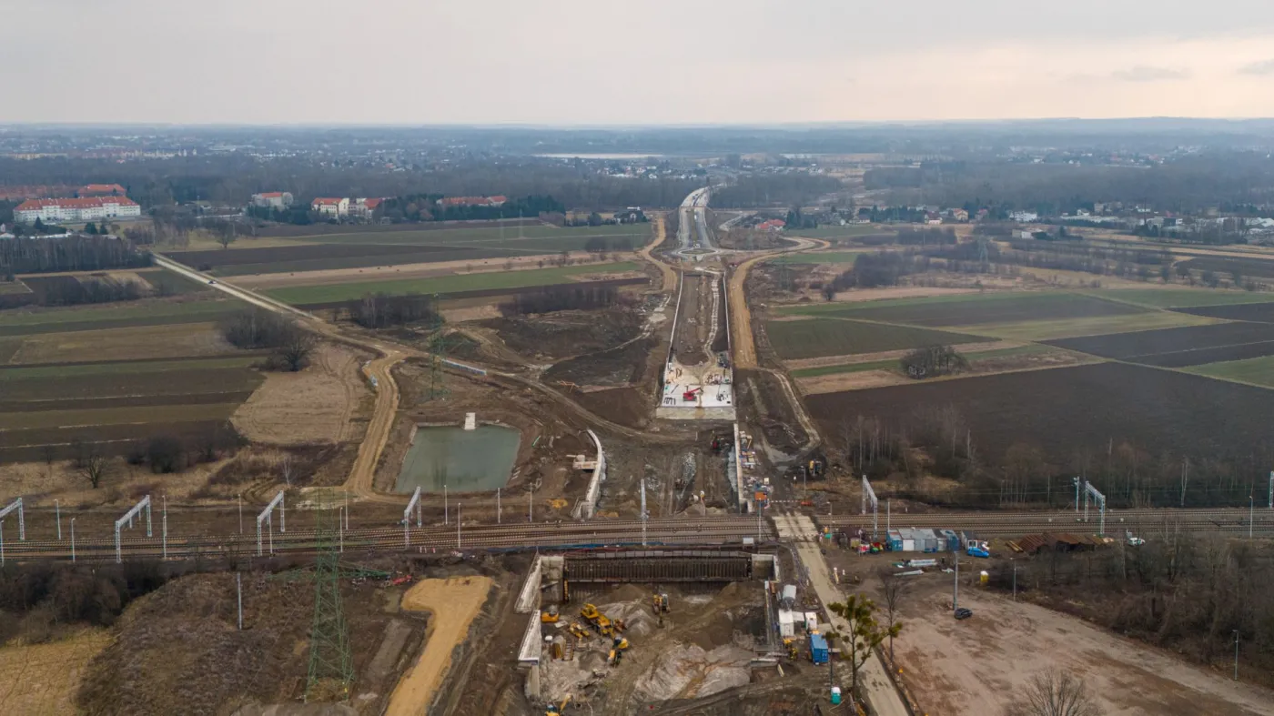 Obwodnica Oświęcimia, przejście pod torami kolejowymi linii Oświęcim – Czechowice-Dziedzice