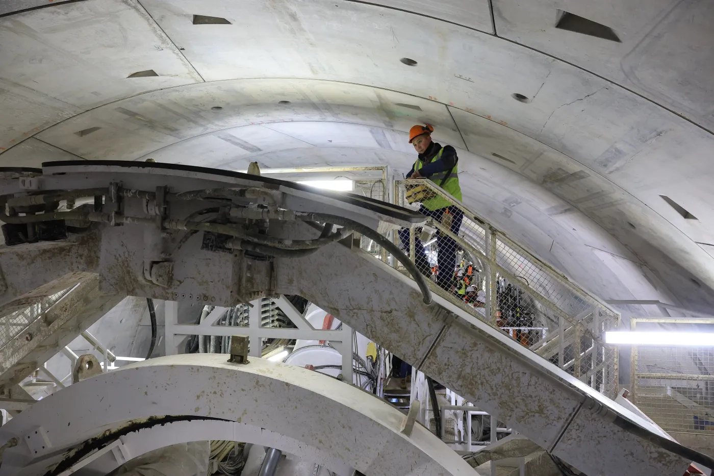 Teren budowy tunelu linii średnicowej