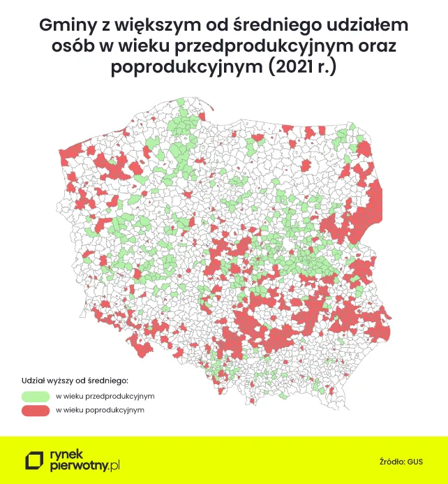 Mapa polskiej starości. W tych regionach nawet co trzecia osoba jest emerytem