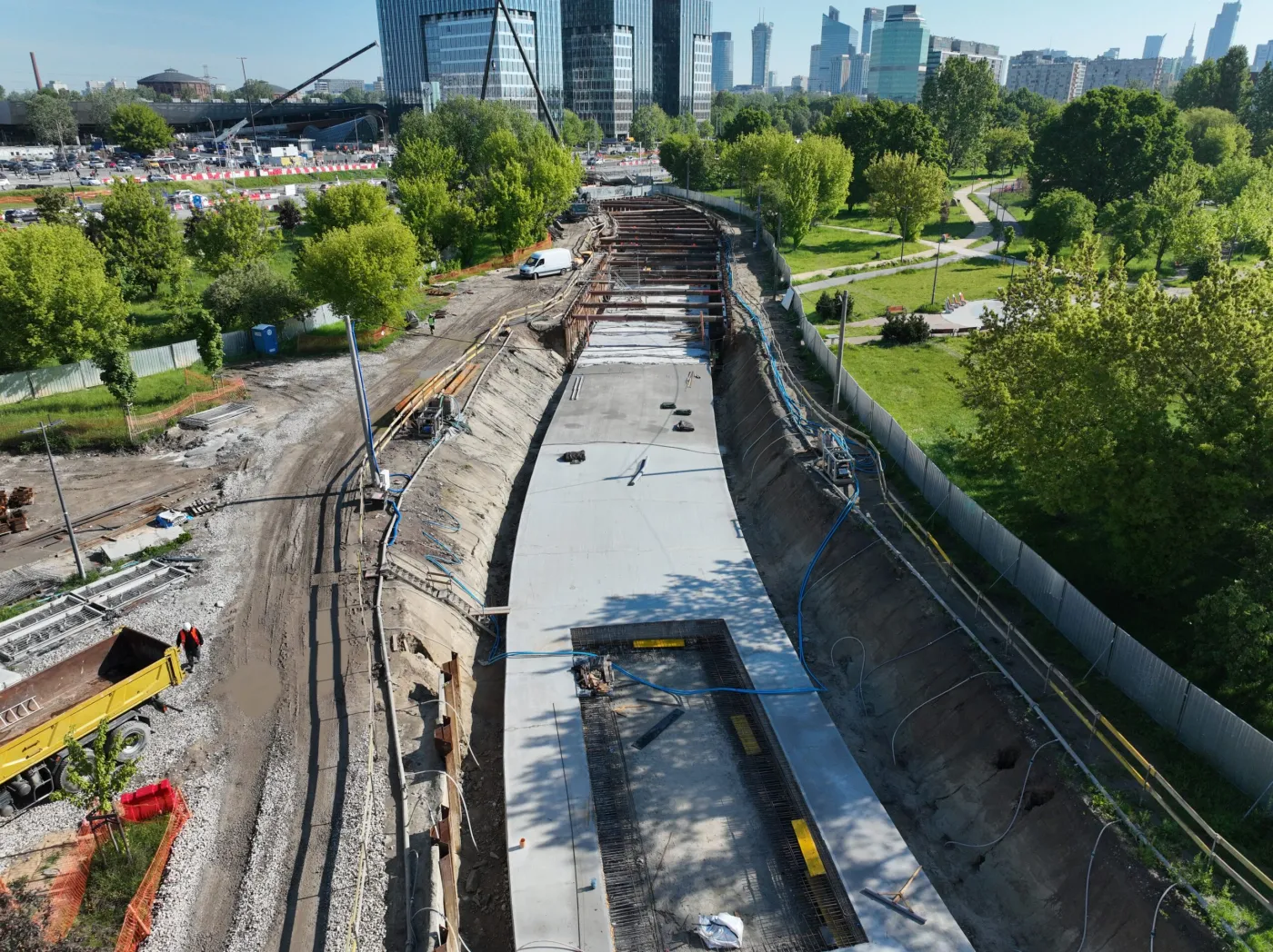 Tunel do Dworca Zachodniego; Park Pięciu Sióstr; fot. Mieszko Bysikiewicz; Źródło Tramwaje Warszawskie