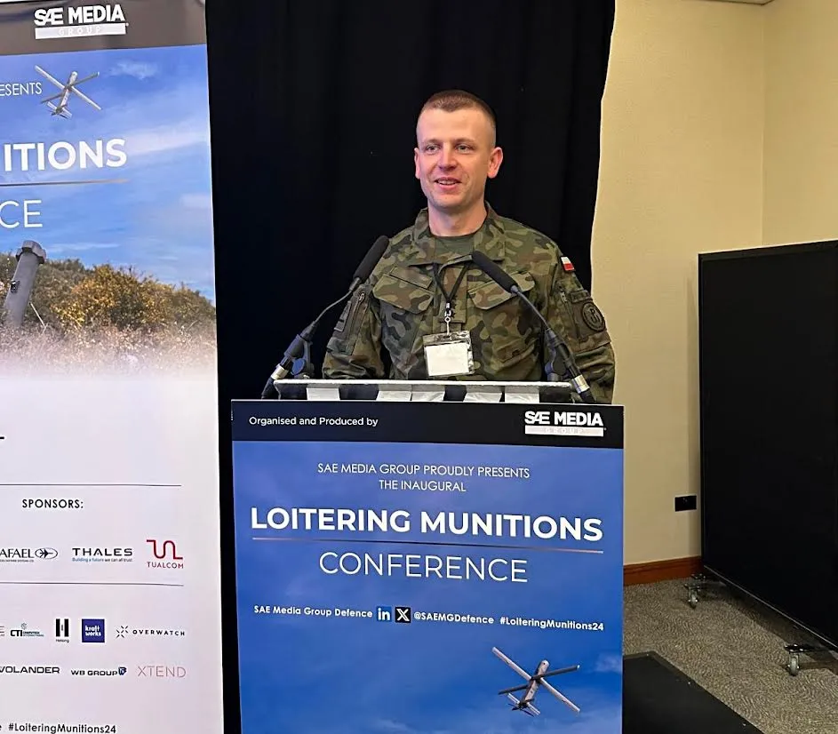 Na konferencji Loitering Munitions w Londynie nie zabrakło przedstawicieli Wojska Polskie. Reprezentował nas m.in. żołnierz z CSWOT w Toruniu.