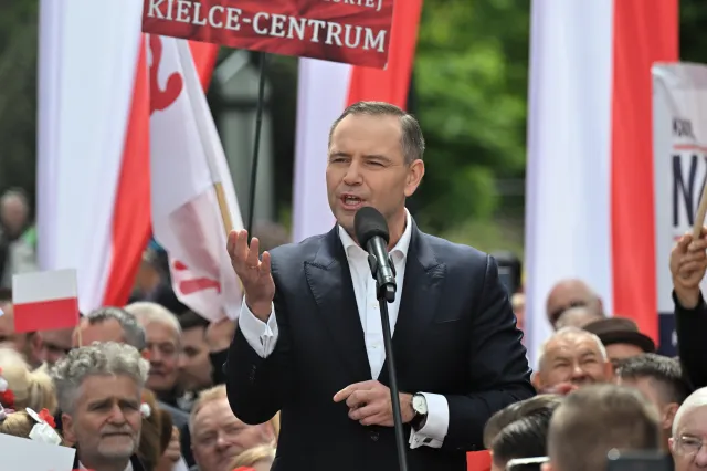 Nawrocki: Nigdy nie będę kamerdynerem ani lokajem niemieckich interesów