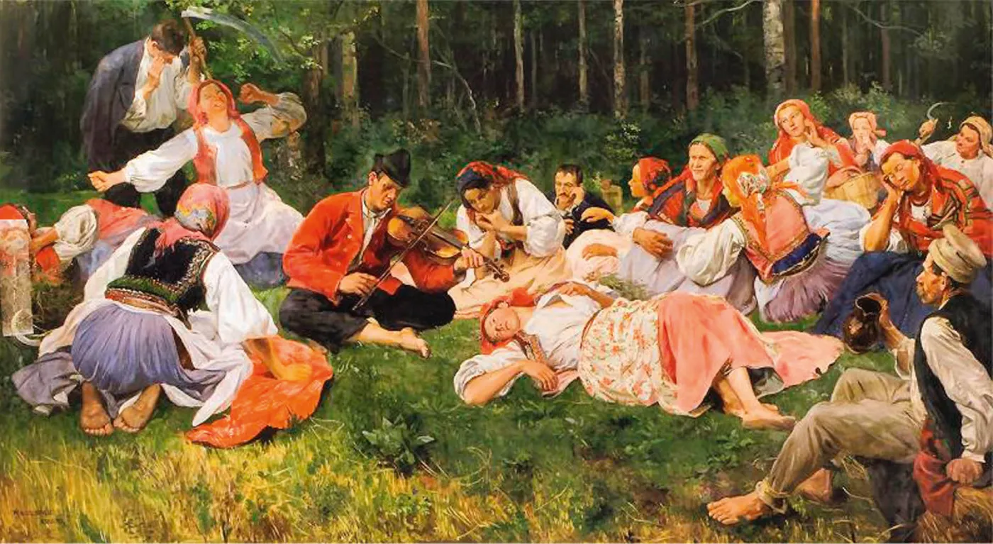 „Grajek”, obraz Wincentego Wodzinowskiego z 1893 r.