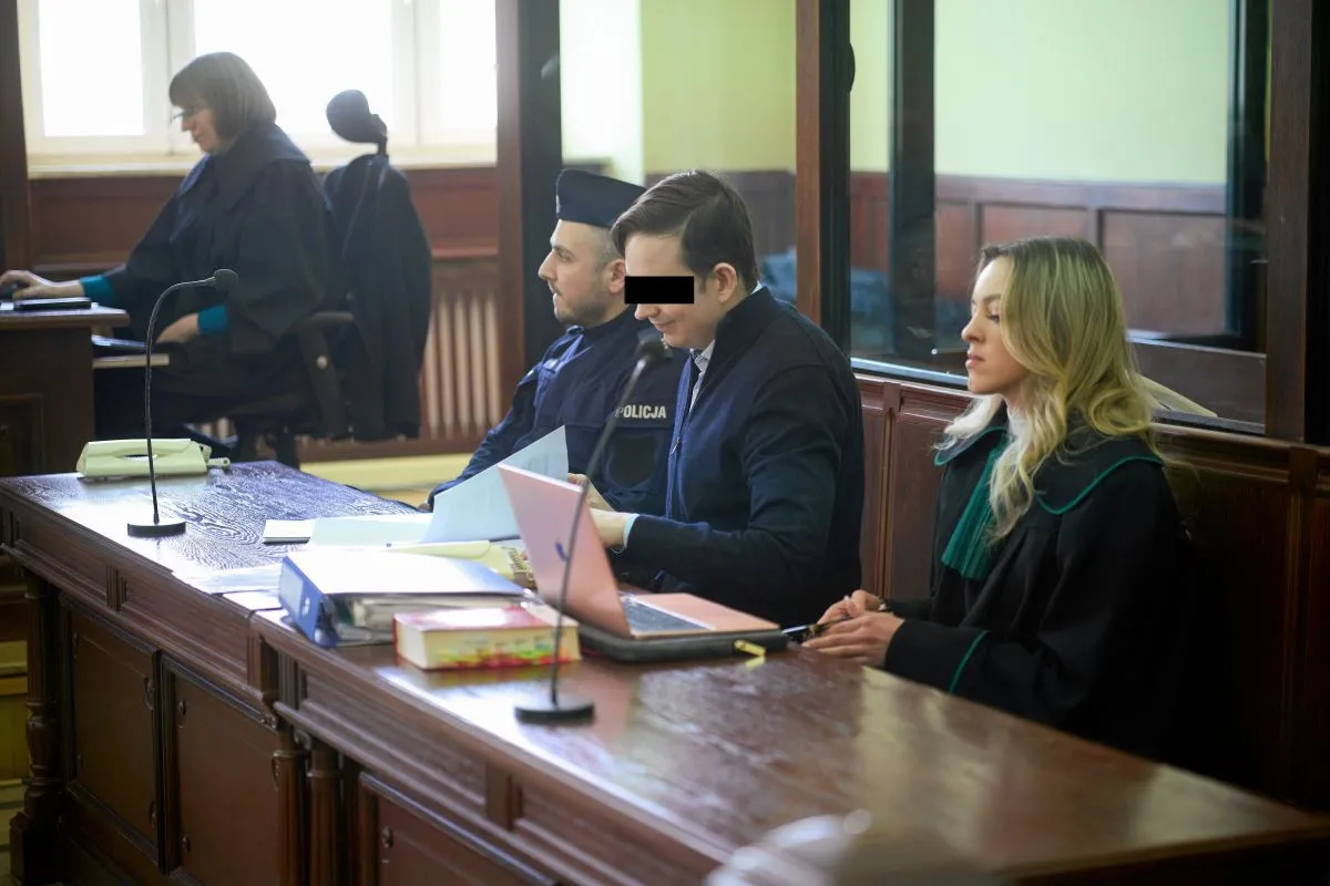  Oskarżony Sebastian M. i obrońca Katarzyna Hebda