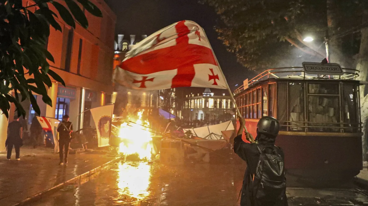 Antyrządowe demonstracje w Gruzji