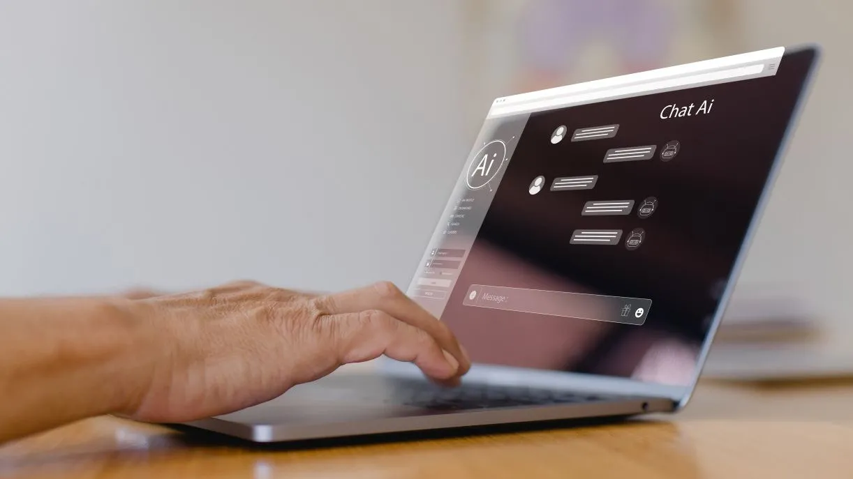 sztuczna inteligencja Ai praca komputer laptop