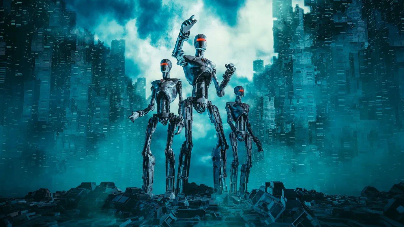 dystopia, roboty