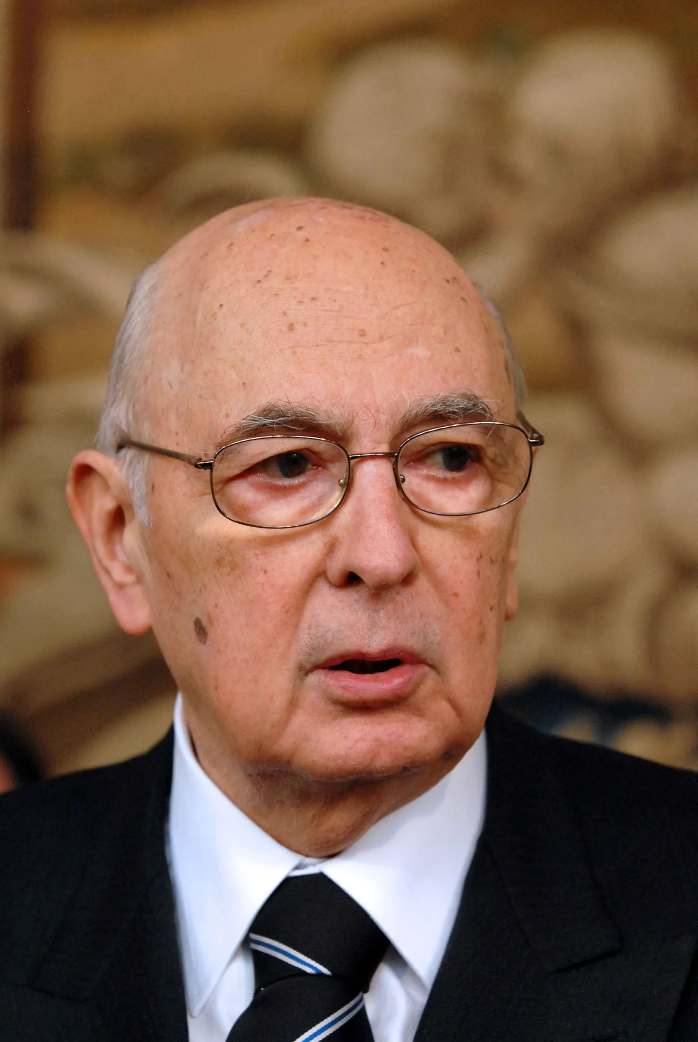 Giorgio Napolitano, przydent Włoch gości u siebie szefow państw Niemiec, Austrii, Węgier i Portugalii. Fot. Bloomberg 