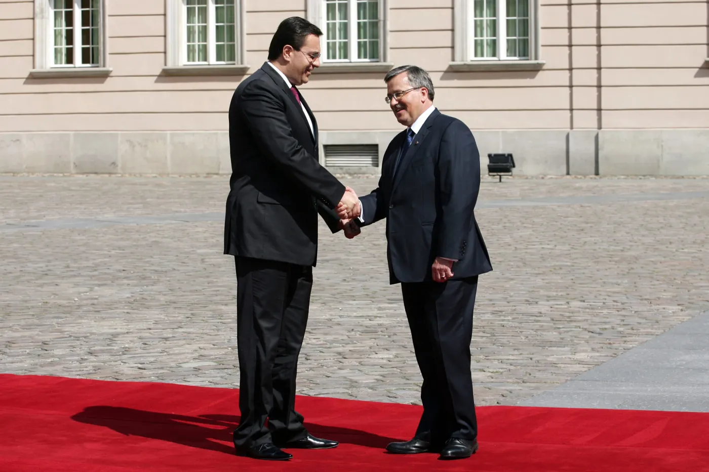 Marian Lupu i Bronislaw Komorowski