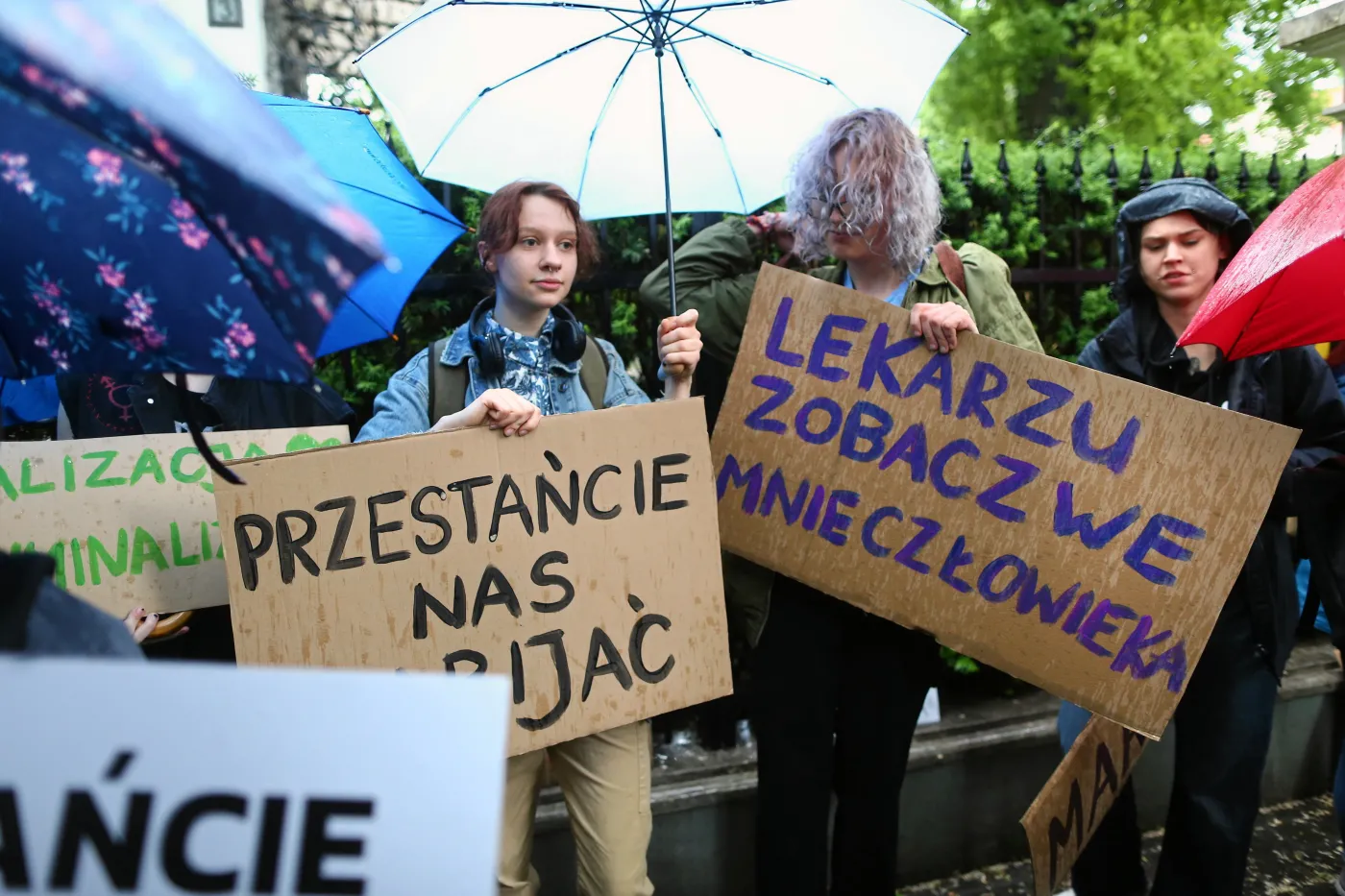 Protest '' Przestancie nas zabijac '' w Lodzi