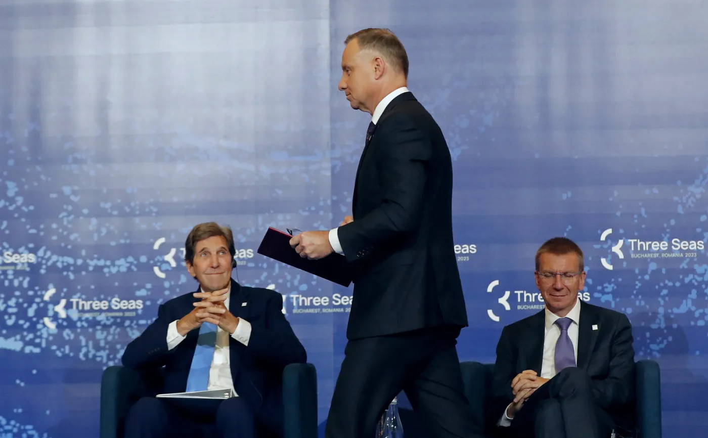 John Kerry, Andrzej Duda, Edgars Rinkevics