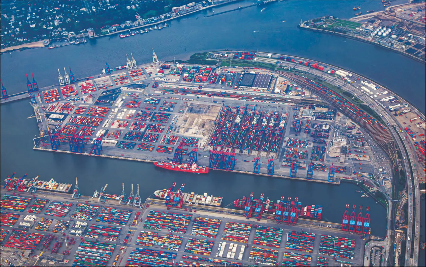 Hamburg jest kluczowym portem eksportowym Niemiec