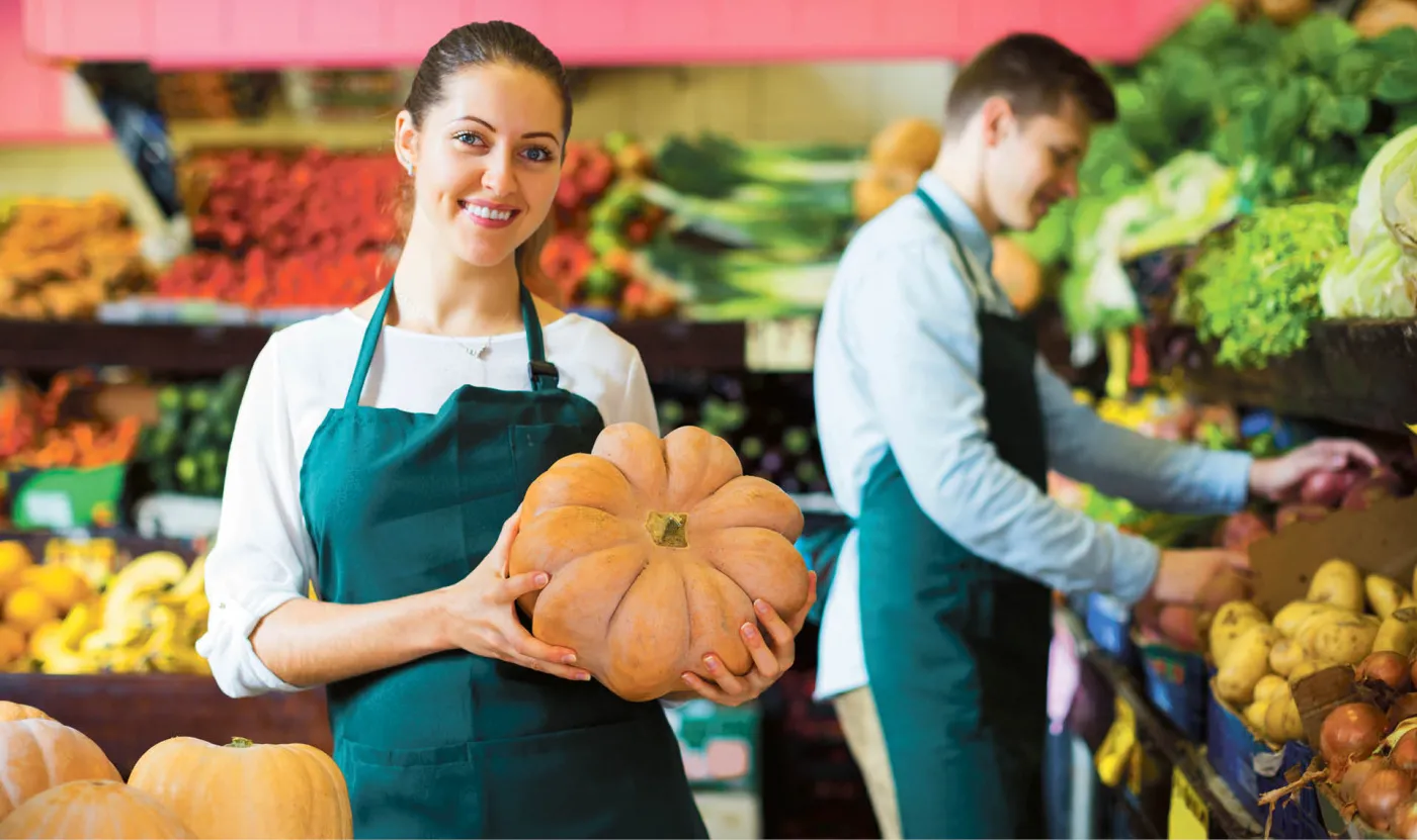 Spożywczy ekorynek z zadyszką