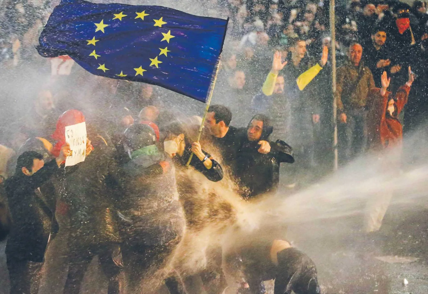 Gruzini wyszli na ulice w obronie europejskiej przyszłości